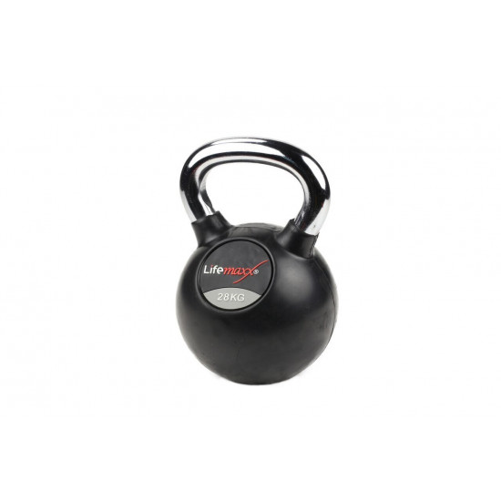 Rubber Kettlebell | Chromed handle 20 kg