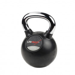 Rubber Kettlebell | Chromed handle 20 kg