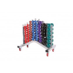 Vinyl dumbbell rack | Exclusief dumbbells