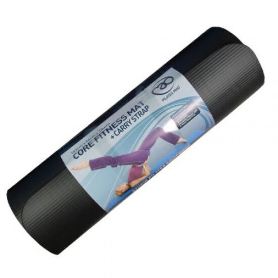 Core Fitness Mat 182 x 58 x 1 cm Zwart