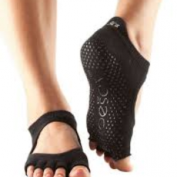 Toesox Bellarina sokken zonder tenen | Zwart S/M/L Toesox Bellarina sokken zonder tenen | Zwart S/M/L