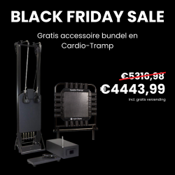 Merrithew SPX® Max Reformer with Vertical Stand Bundle (Onyx) + Cardio Tramp Rebounder