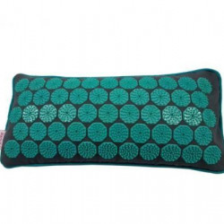 Flowee Spijkermat Kussen – Grijs / Zeegroen