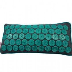 Flowee Spijkermat Kussen – Grijs / Zeegroen