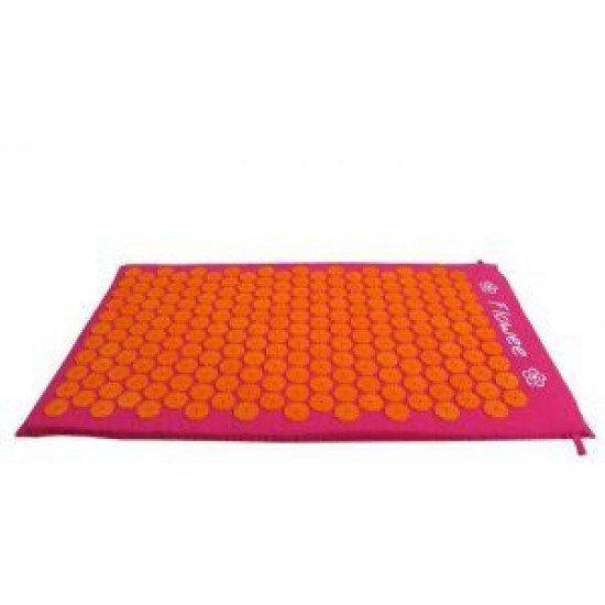 Spijkermat Flowee groot Fuchsia-Oranje