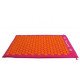 Spijkermat Flowee groot Fuchsia-Oranje