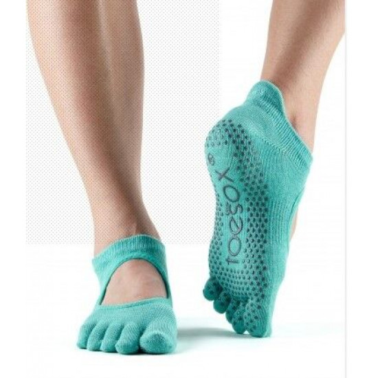 Toesox Bellarina sokken met tenen Aqua S/M