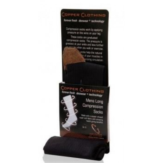 Koper Compressiekousen - Zwart M/L