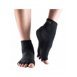 Sokken zonder Tenen Toesox Zwart XS/S/M/L