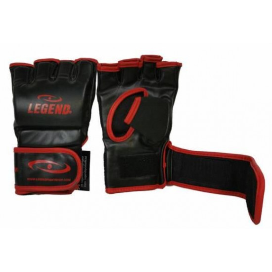 Legend Flow MMA handschoenen of Bokszak handschoenen zwart-rood 