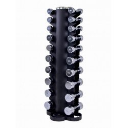 Dumbbelltower with chrome dumbbellset 1-10kg
