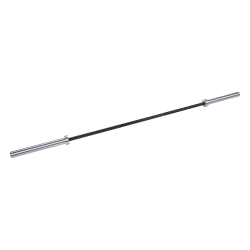 Olympische Competitie Halterstang 50 mm, 220 cm 20 kg (zwart/chroom)