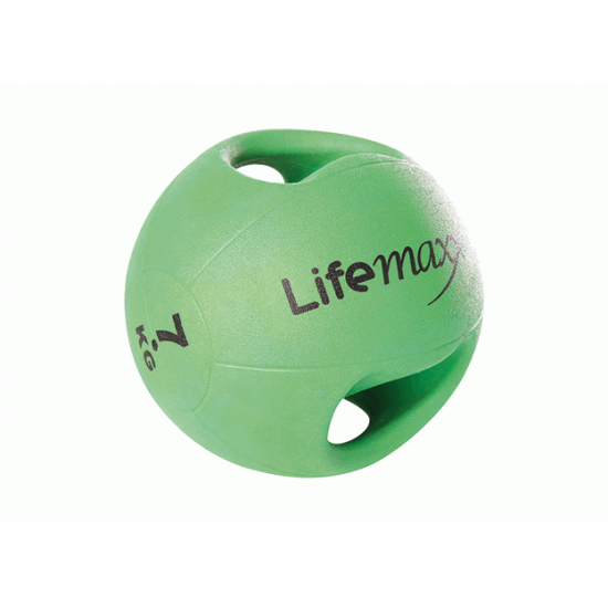 Double handle medicine ball