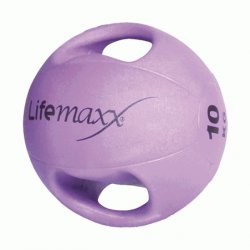 Double handle medicine ball