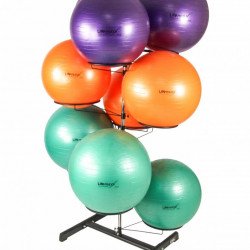 Gymball rack black 9 ballen