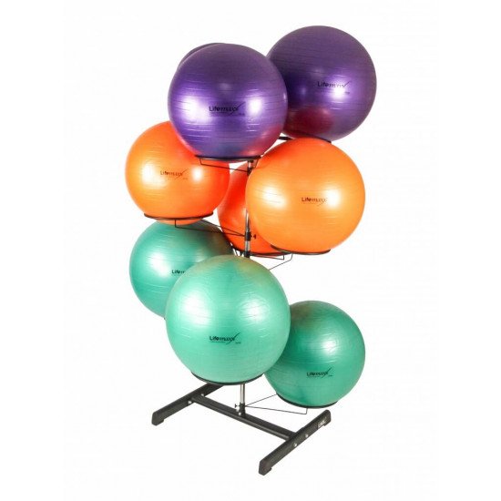 Gymball rack black 9 ballen Gymball rack black 9 ballen