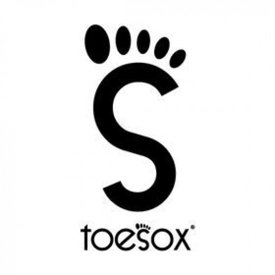 ToeSox Bellarina Met Tenen In Charcoal Grey-Lime S/M