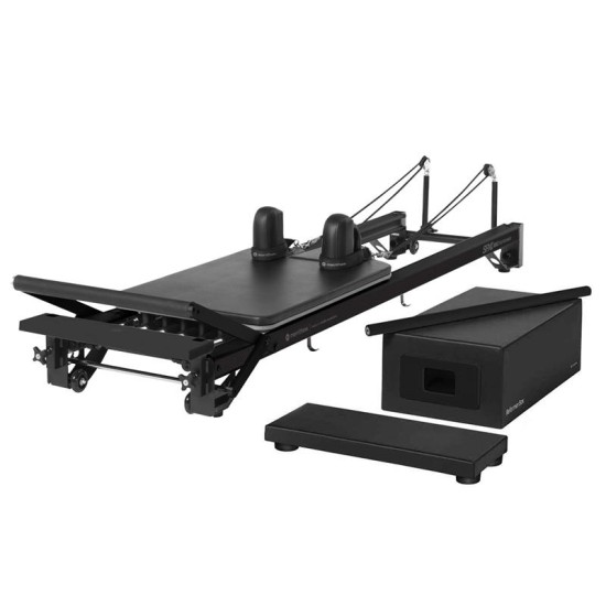 SPX Max Reformer Bundle Jet Black Pilatesapparaat