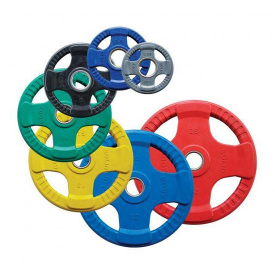 Body-Solid Gekleurde Rubberen Olympische Halterschijven