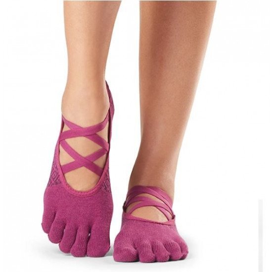 Antislip Sokken Elle Met Tenen Groovy – ToeSox S/M Antislip Sokken Elle Met Tenen Groovy – ToeSox S/M