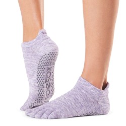 Antislip Sokken Low Rise Met Tenen Heather Purple – ToeSox
