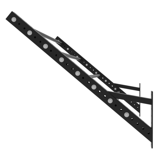 De Crossmaxx® XL 180cm Monkey Wing V2 is een multifunctionele pull-up ladder, ideaal voor zowel beginners als gevorderden. Perfect voor diverse trainingsmogelijkheden.