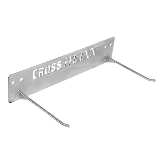 LMX1230 Crossmaxx® Mat hanger voor 10 aerobic of 20 pilates/yoga matten. Ruimtebesparend, verchroomd staal, 59cm breed en 12,5cm hoog.