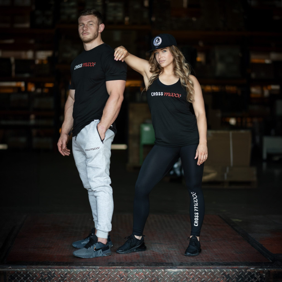 Crossmaxx® T-shirt LMX2223 - Zwart - Regular Fit - Heren Comfortabel Crossmaxx® T-shirt LMX2223 voor WOD met ademende stof. Beschikbaar in maten S t/m XXL.