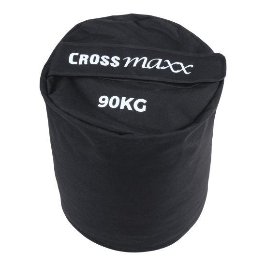 Crossmaxx® Strongman sandbags, gemaakt van stevig 1000D cordura met verstevigde naden. Beschikbaar in 45kg, 70kg en 90kg, inclusief extra vulzak.