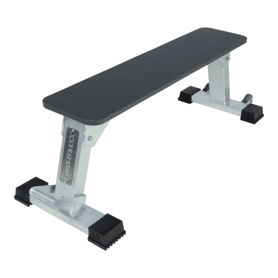 Crossmaxx® Outdoor Flat bench - sterk en stabiel Robuuste LMX1970 Crossmaxx® Outdoor Flat bench van HDPE. Geschikt voor commercieel gebruik en ideaal voor buiten. Gegalvaniseerd met antraciet kussen.
