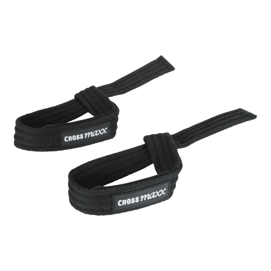 LMX1826 Lifting Strap Set V2 Crossmaxx® - Zwart Katoen Sterke LMX1826 lifting straps van Crossmaxx® voor weightlifting en crossfit. Neopreen padding voor comfort en grip bij zware trainingen.