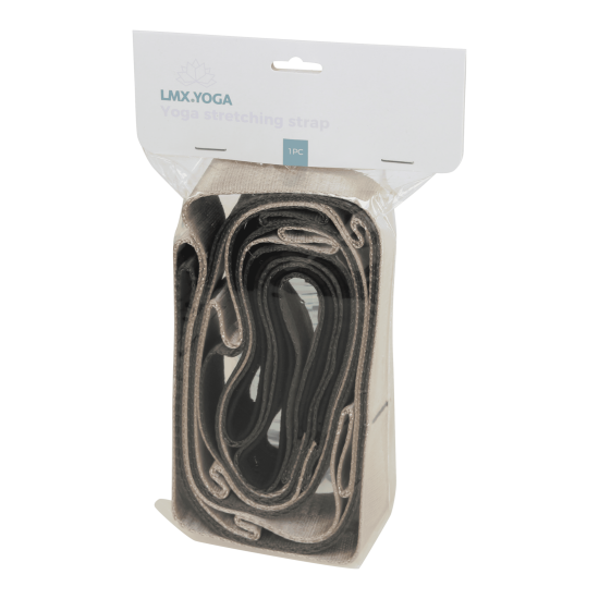 Ontwikkeld voor rekoefeningen, deze LMX.® Yoga Stretching strap is 220 cm lang, 38 mm breed met 12 lussen en neopreen padding.