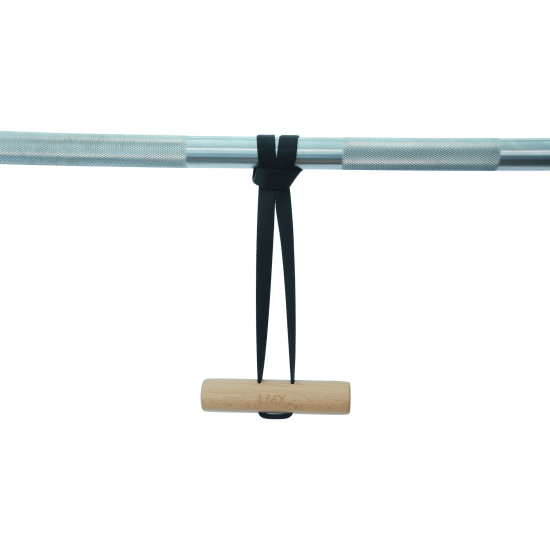 De LMX116 houten greep is multifunctioneel en ideaal voor kabelmachines en pull-up bars. Lengte 135mm, diameter 31mm. Wordt verkocht per set van 2.
