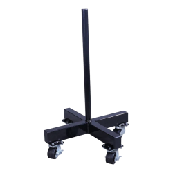 LMX1032 Crossmaxx® bumper plate stacker on wheels
