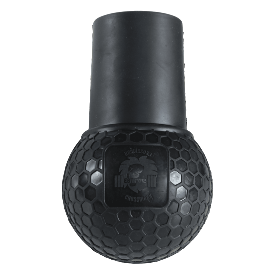 Transformeer je halterstang met de Crossmaxx® Landmine bal. Lichtgewicht, geschikt voor 50mm sleeves, ideaal voor multifunctionele landmine oefeningen.