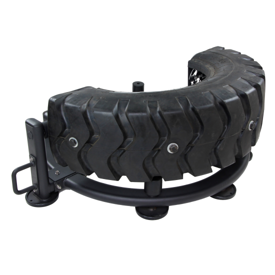 De LMX1059 Crossmaxx® Tire Flip is ideaal voor indoor tireflips. Begin bij 80kg, uitbreidbaar tot 120kg, met bevestiging voor battle ropes.