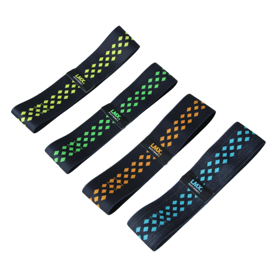 LMX Booty Bands zijn perfect voor onderlichaam training. Met anti-slip, vier weerstandsniveaus, ideaal voor beginners tot gevorderden.