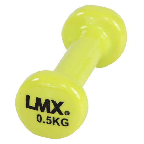 LMX.® Vinyl dumbbellsets van 0,5 tot 7kg zijn geschikt voor groepslessen, PT, fysiotherapie en revalidatie. Gietijzer vinyl gecoat, niet lekken.