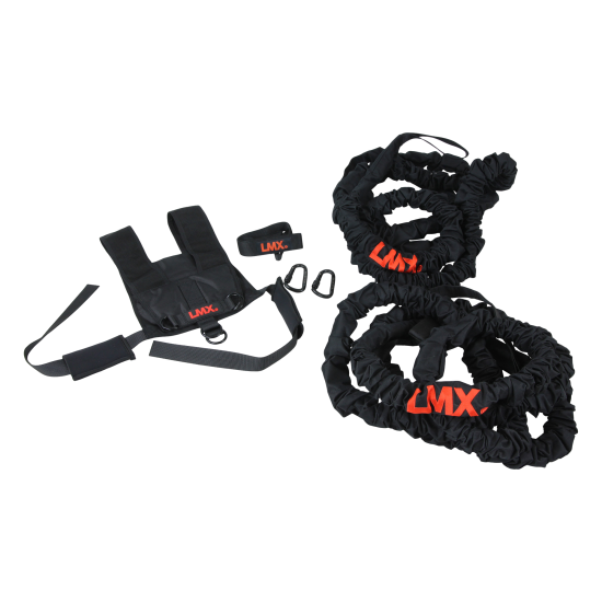 LMX.® Cobra resistance rope set voor diverse trainingen Ideale resistance rope set van LMX.® voor Small Group training, HIT workouts, Bootcamp en Personal Training. Geschikt voor binnen en buiten gebruik.