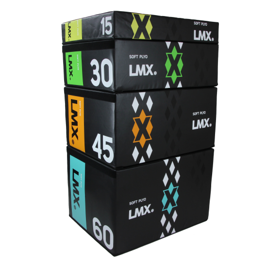 Ontdek de LMX Soft plyo boxes in vier hoogtes (15-60cm). Ideaal voor zowel beginners als gevorderden met anti-slip springvlak voor extra veiligheid.