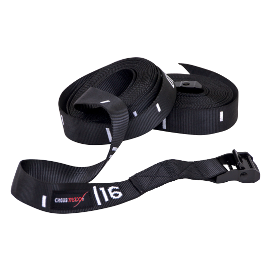 De Crossmaxx® LMX1504 strap set voor training ringen is 4,88m lang en geschikt voor intensief commercieel gebruik. Hoogwaardige stalen sluitingen.