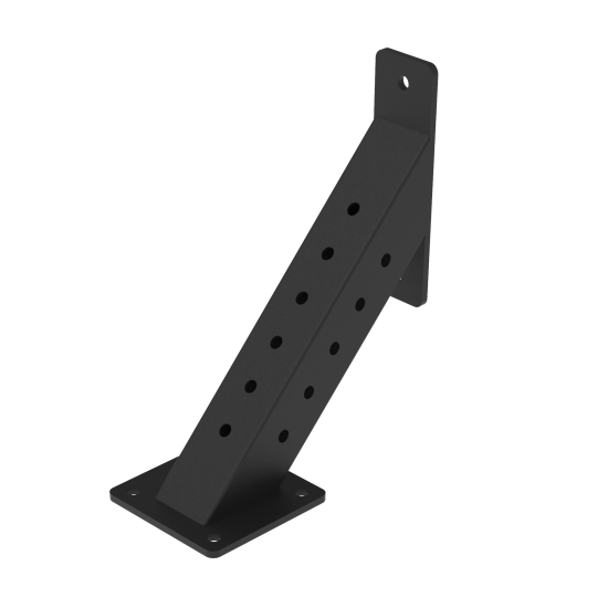 Modulaire Crossmaxx® XL diagonaal connector voor perfecte verbinding met de upright stand en base plate. Duurzaam en sterk gepoedercoat.