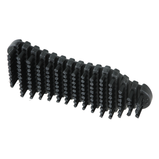 Crossmaxx® Flexibele halterborstel met stevige nylon draden voor het reinigen van knurling zonder schade. Ideaal voor alle coatings.