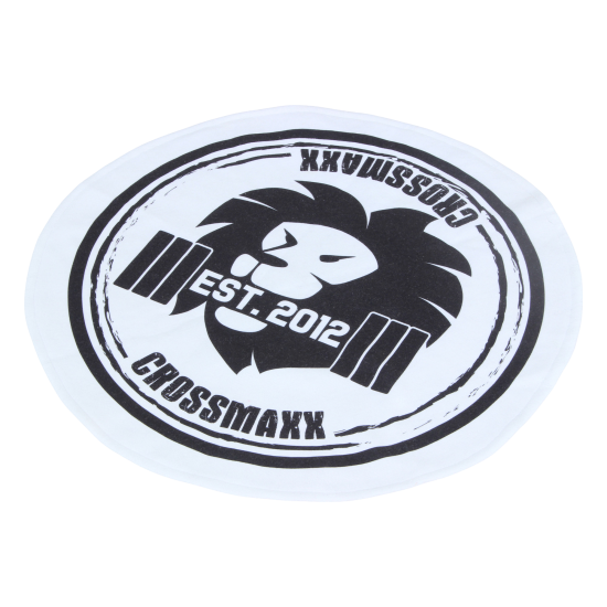 De LMX2230 Crossmaxx® Ronde Mini Handdoek is ideaal voor de fitness, met een diameter van 50cm en een zacht materiaal voor comfortabel gebruik.