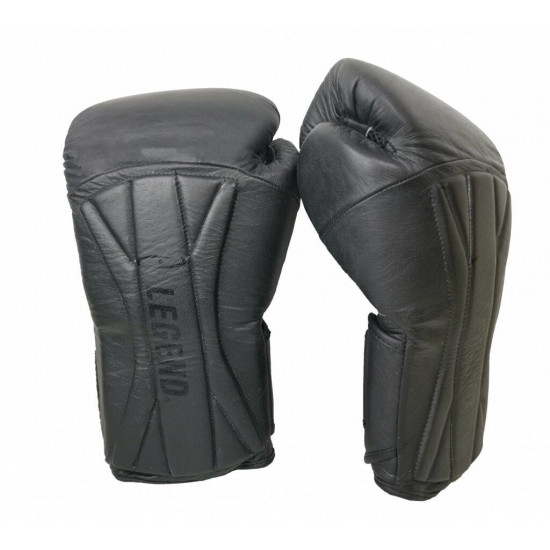 Bokshandschoenen leer Legend Power Special Mat Zwart - Maat: 10oz