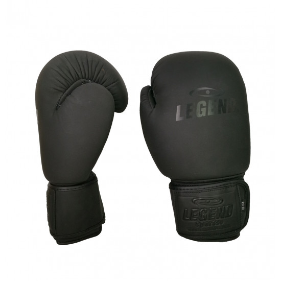 Leren Bokshandschoenen LegendPadding Mat Zwart - Maat: 8oz