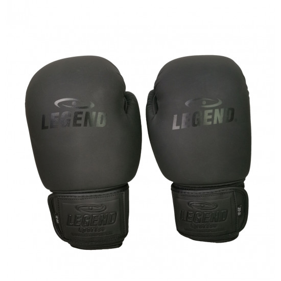 Leren Bokshandschoenen LegendPadding Mat Zwart - Maat: 8oz