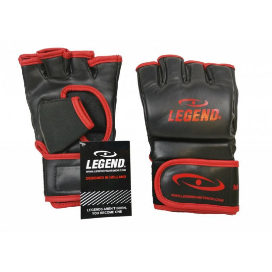 Bokszak MMA handschoenen Legend Flow zwart rood - Maat: XL