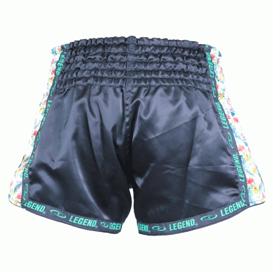 Kickboks broekje dames flower power Legend Trendy  - Maat: M