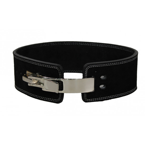 Power Lifting Fitness Riem lever zwart suede leer - Maat: XS
